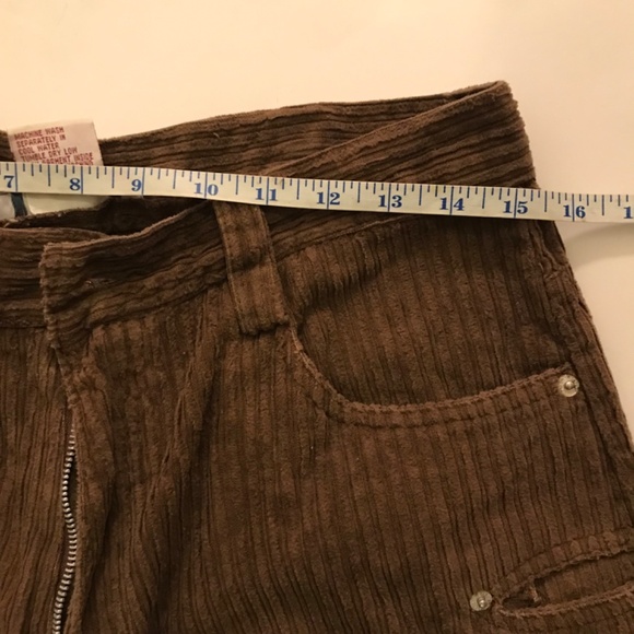 Vintage Y2K Starwear Chocolate Brown Corduroy Pants wide wale corduroy 13/14 - Picture 10 of 11